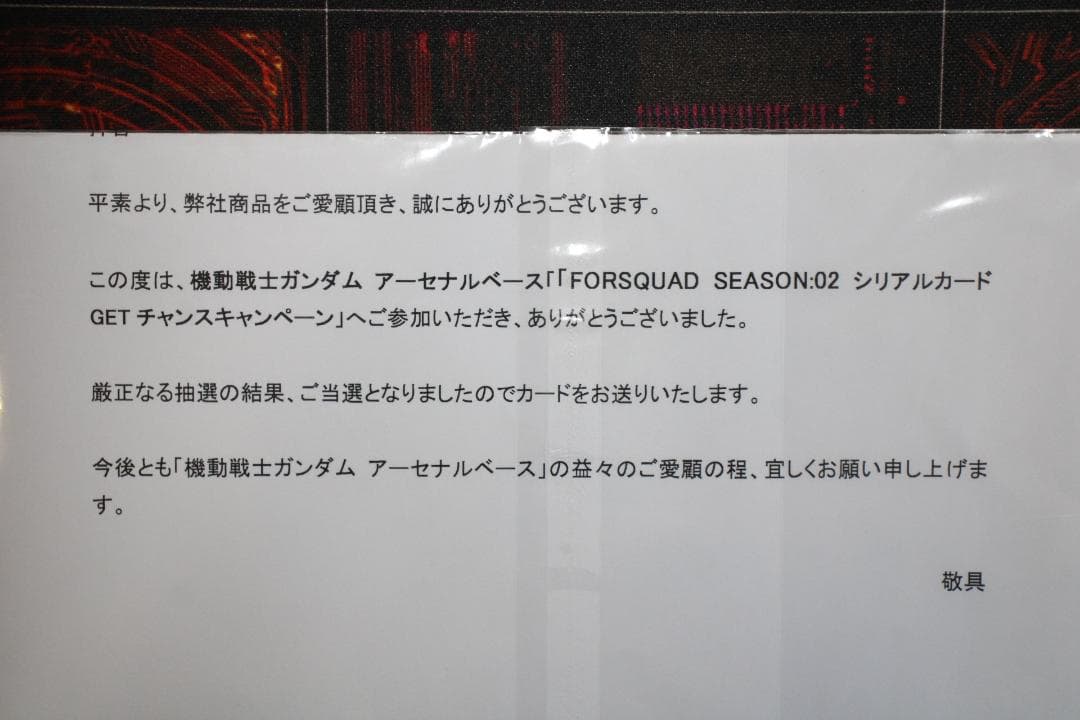 アーセナルベース シリアルナンバー入り 限定プロモ 44-EY0917-17C