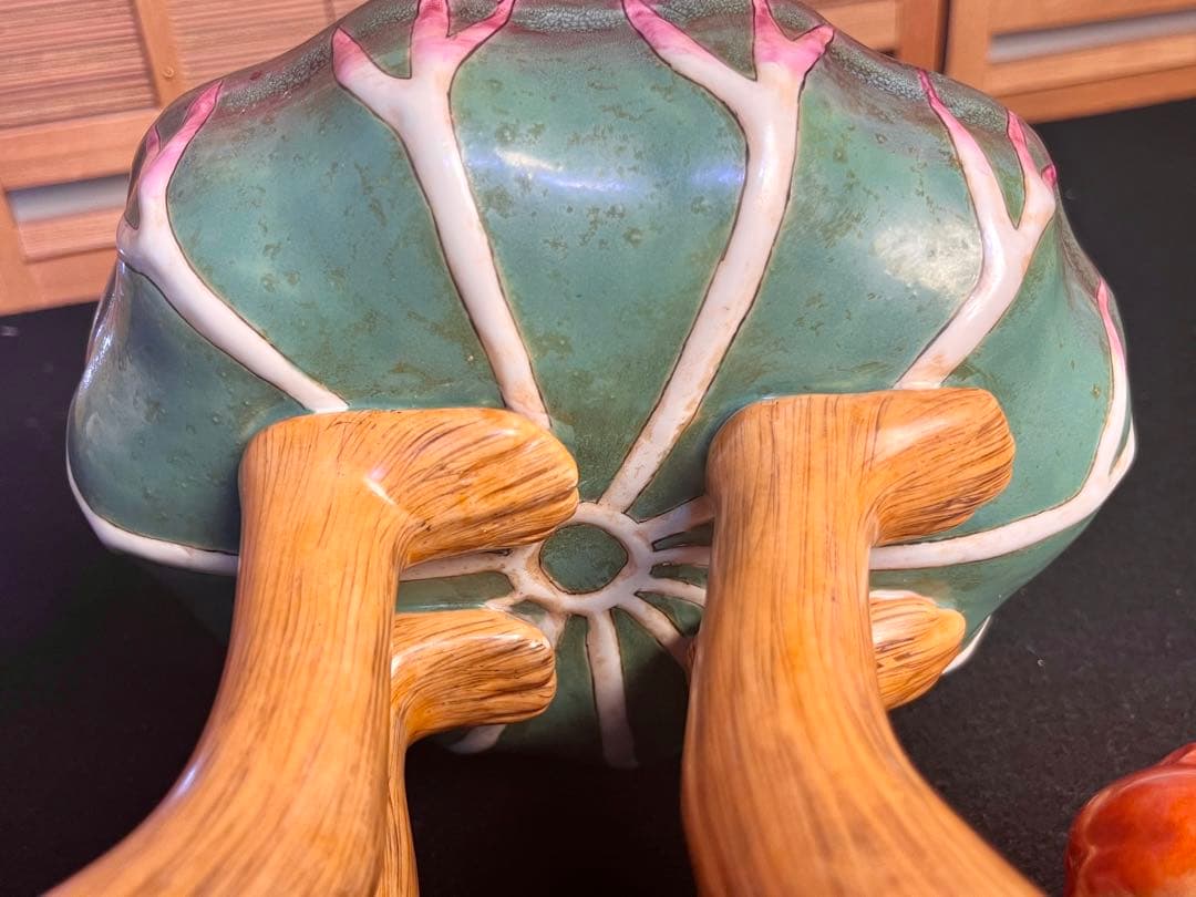 中国美術品 漢詩 陶器 猿 置物 美術品 アンテーク お皿 茶道具 骨董品