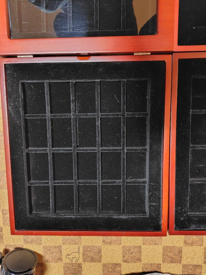 ZIPPOコレクションケース 木箱6段120個収納ケース中古品 ZIPPO