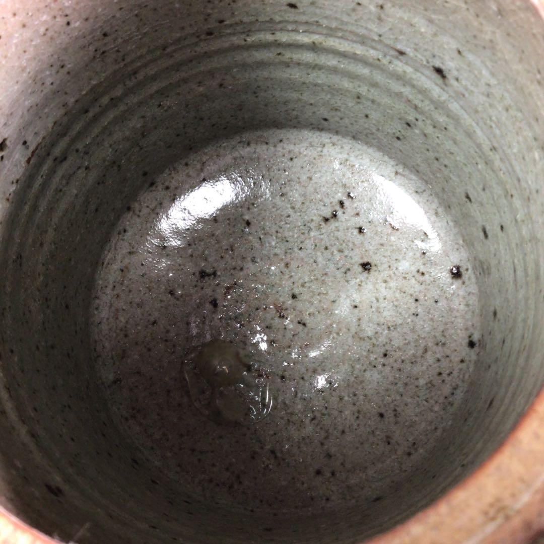 R474 水指 『四代 中野陶痴造』『絵唐津』『一重口水指』 共箱