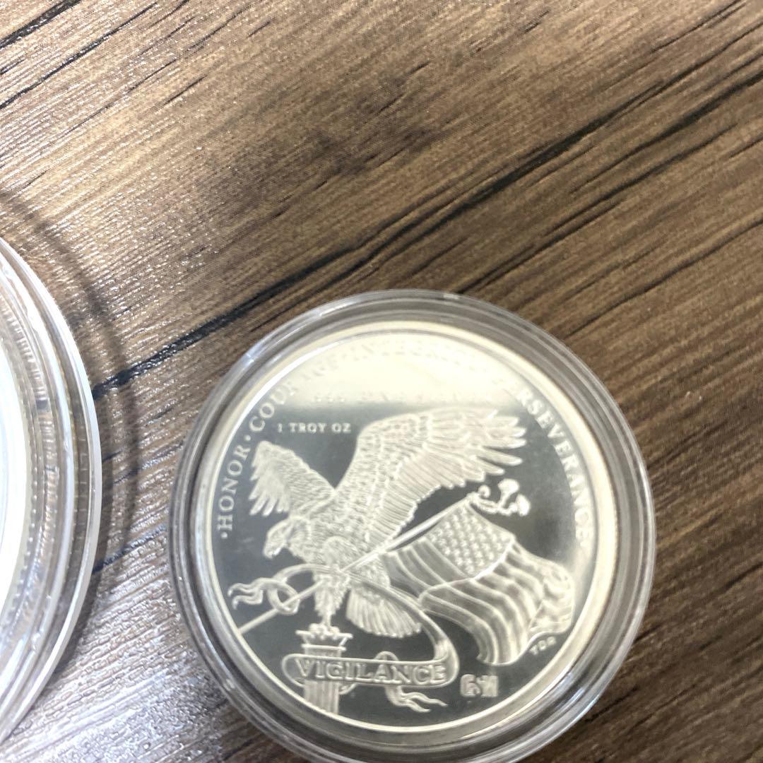 トランプ大統領　銀　シルバー　メダル 　 5オンス 1オンス　2枚セット