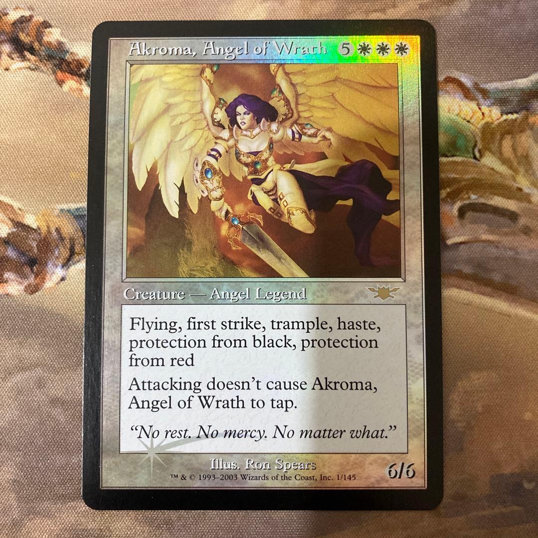 Foil】 怒りの天使アクローマ英語初版レギオン旧枠 【初版Foil】 MTG