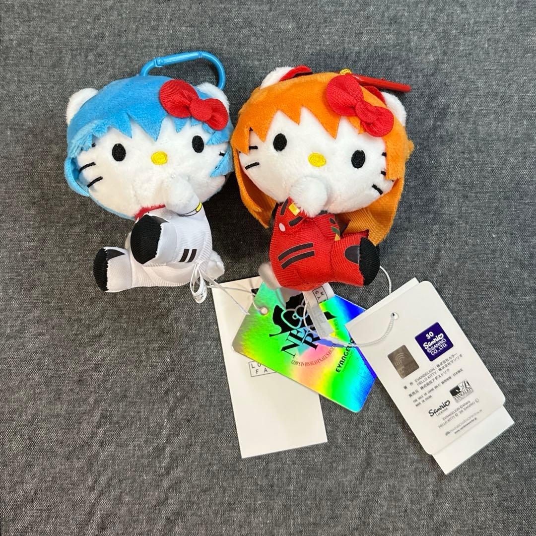ハローキティ キーホルダー EVA x HELLO KITTY レイ アスカ - メルカリ