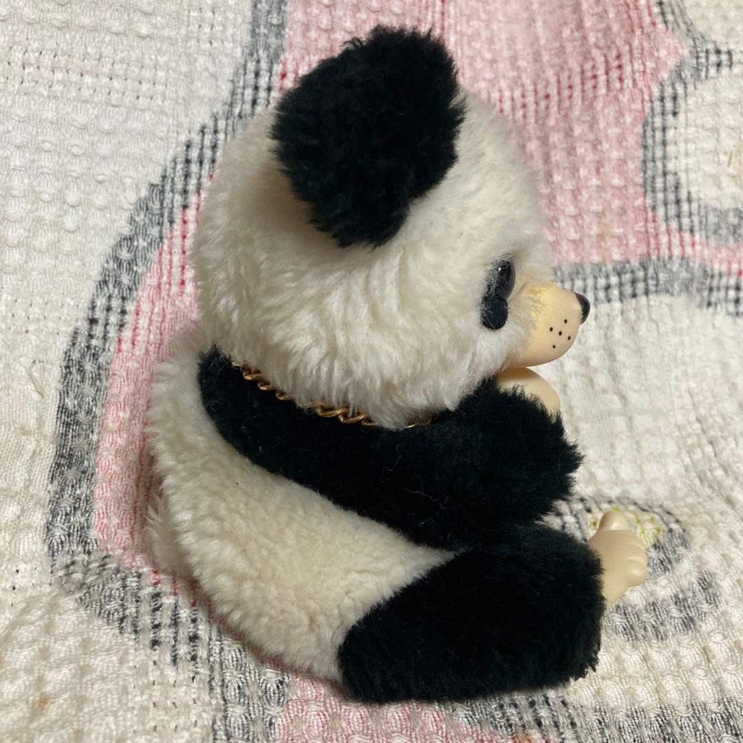 ファースト　モンチッチ風　パンダ　ぬいぐるみ　② レトロ　中古品