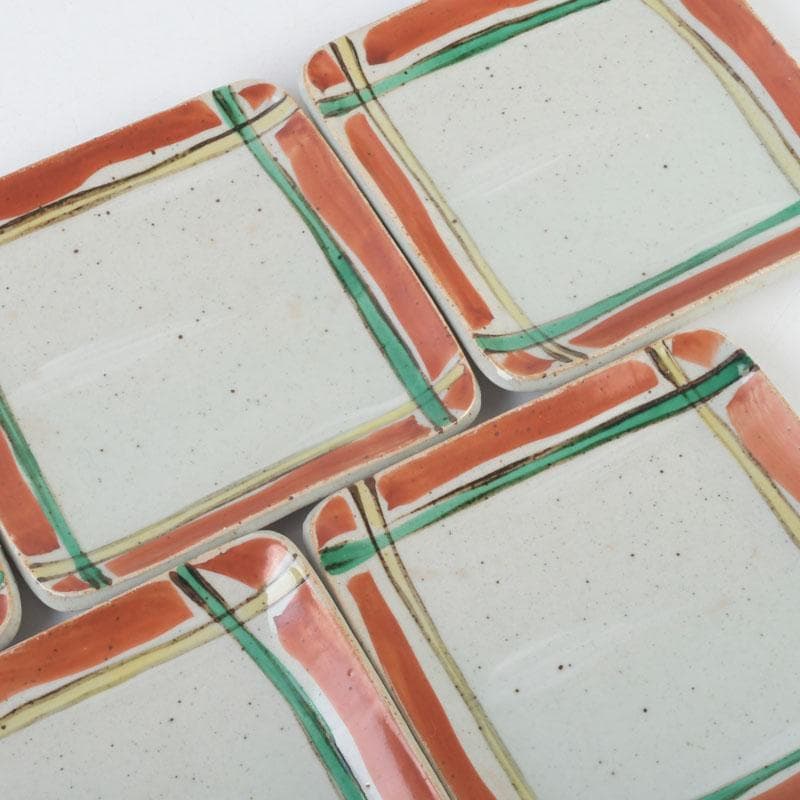 和食器 茶懐石 幸兵衛窯 銘々皿 五客 共箱 N 9377