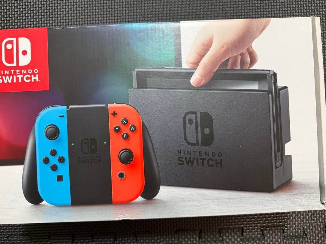 Nintendo Switch 本体 赤/青 箱あり SDカード256GB付き