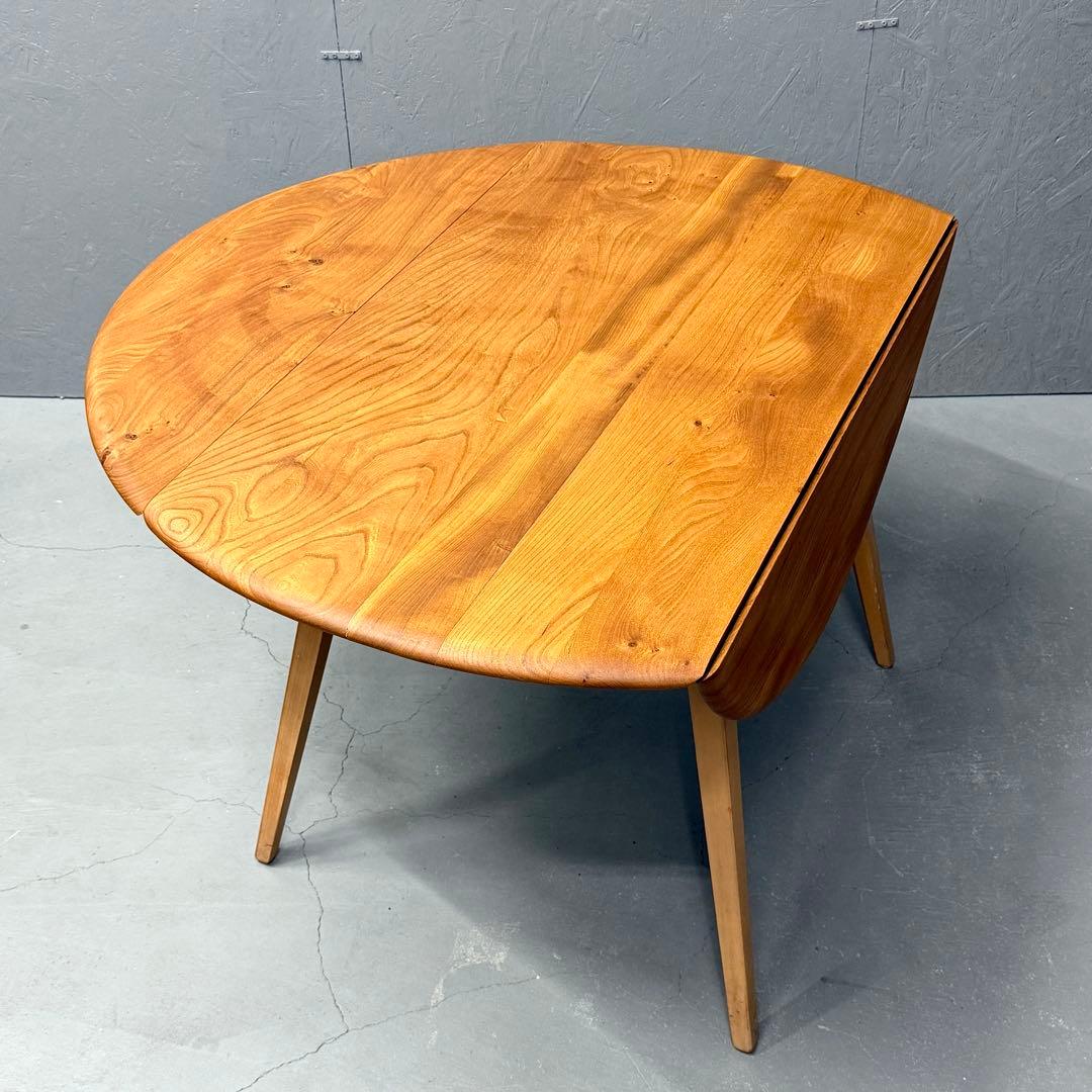 ERCOL(アーコール) /ドロップリーフ ラウンドテーブル (402)