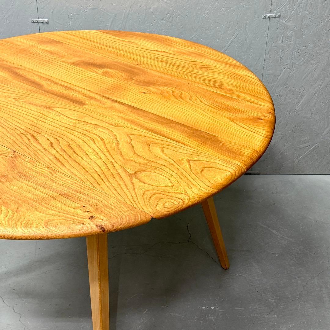 ERCOL(アーコール) /ドロップリーフ ラウンドテーブル (402)