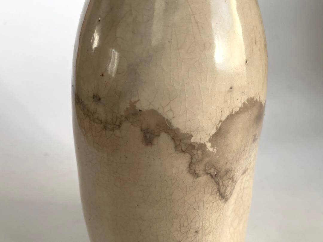 骨董 アンティーク 丹波焼 古丹波 白丹波 徳利 雨漏り 酒器 花瓶 民芸 民藝