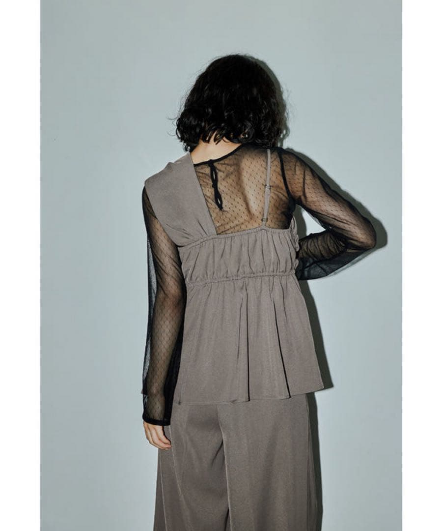 ＊美品＊アシンメトリービスチェ＆ワイドパンツセットアップ パンツドレス