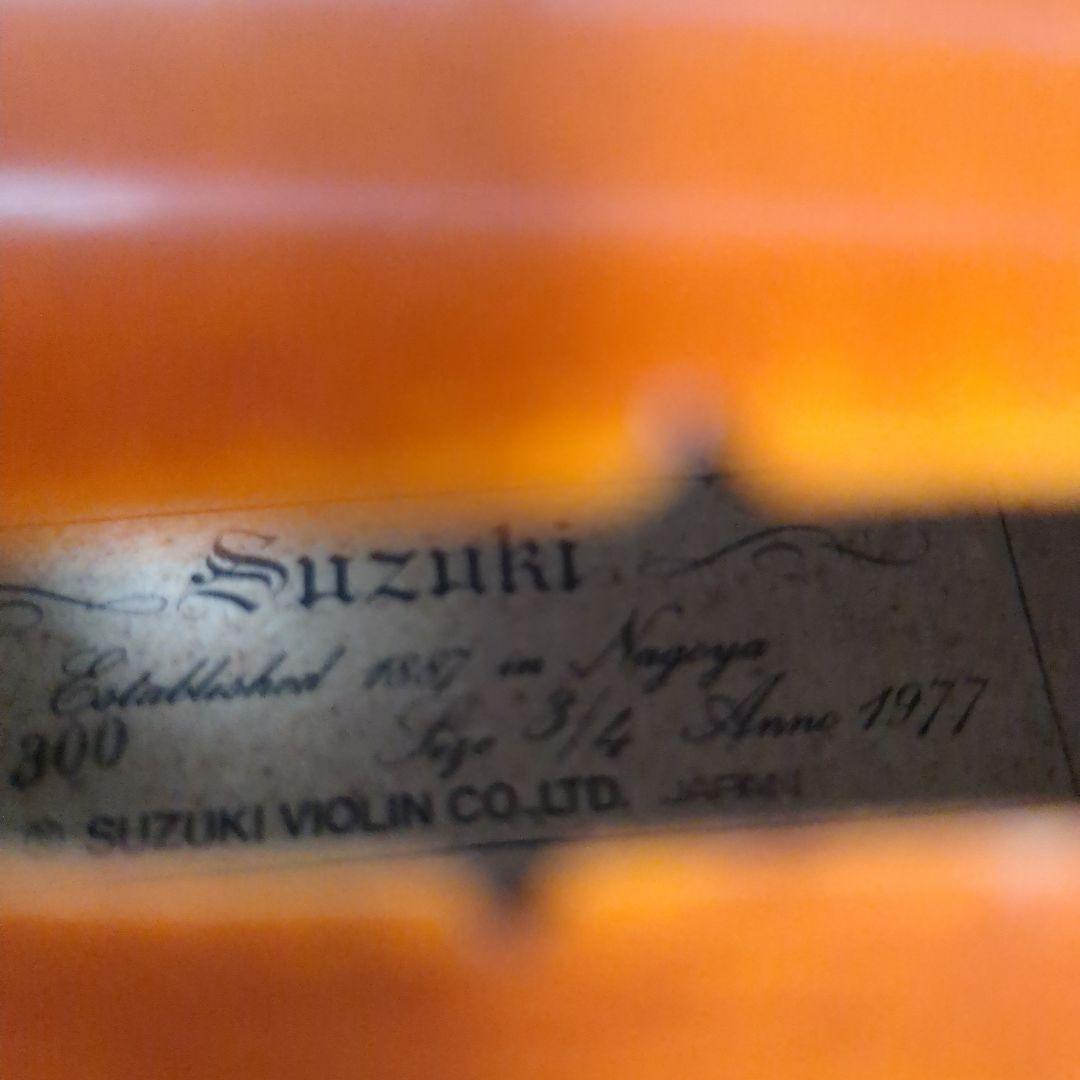 スズキ バイオリン No.300 3/4 1977 T.SUGITO弓 虎杢の通販はau PAY