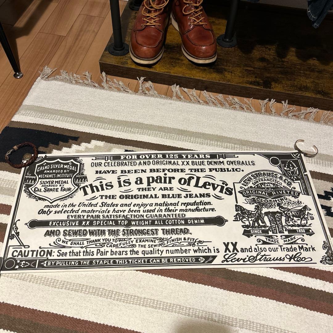 LEVI’S リーバイス ヴィンテージ ポスター 1977年 販促用 ギャラチケ