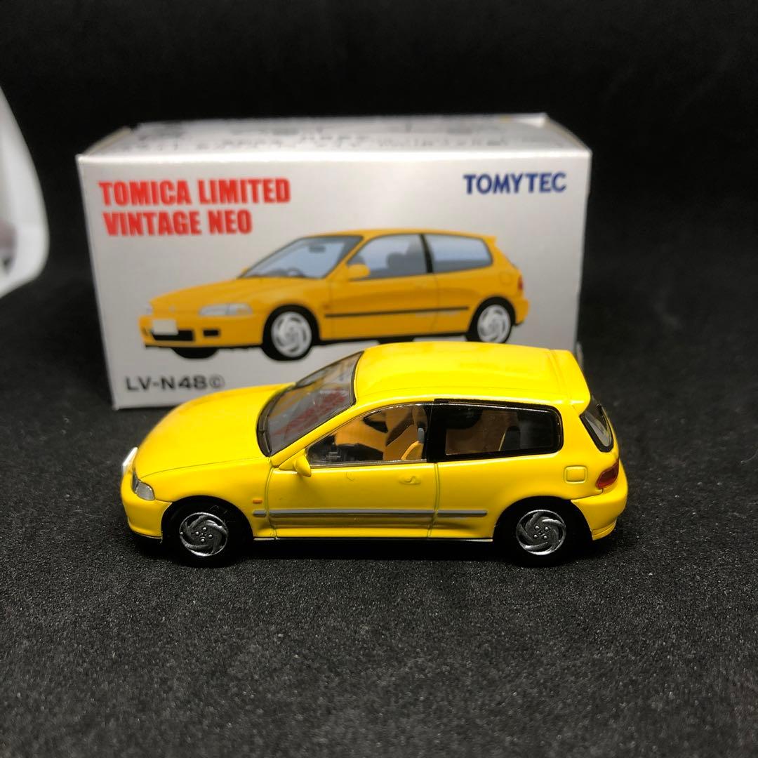 トミカリミテッドヴィンテージ LV-N48 ホンダ シビック SiR-Ⅱ 黄色