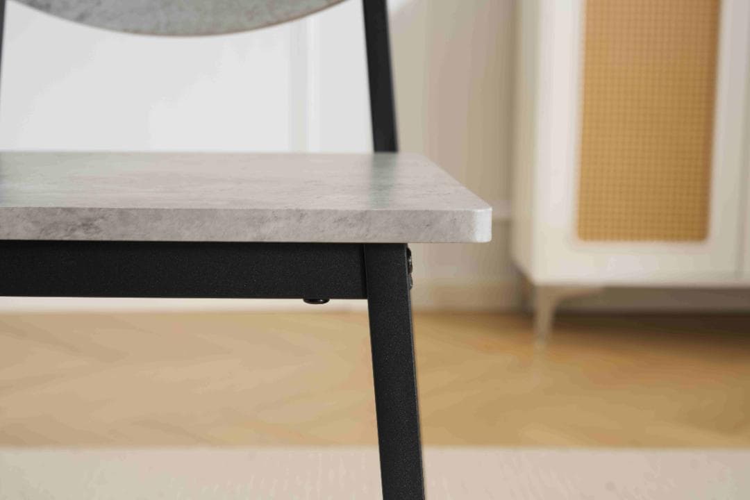 新登場！4人掛け テーブル＆チェア4脚 オシャレ北欧風 幅110 GRAY