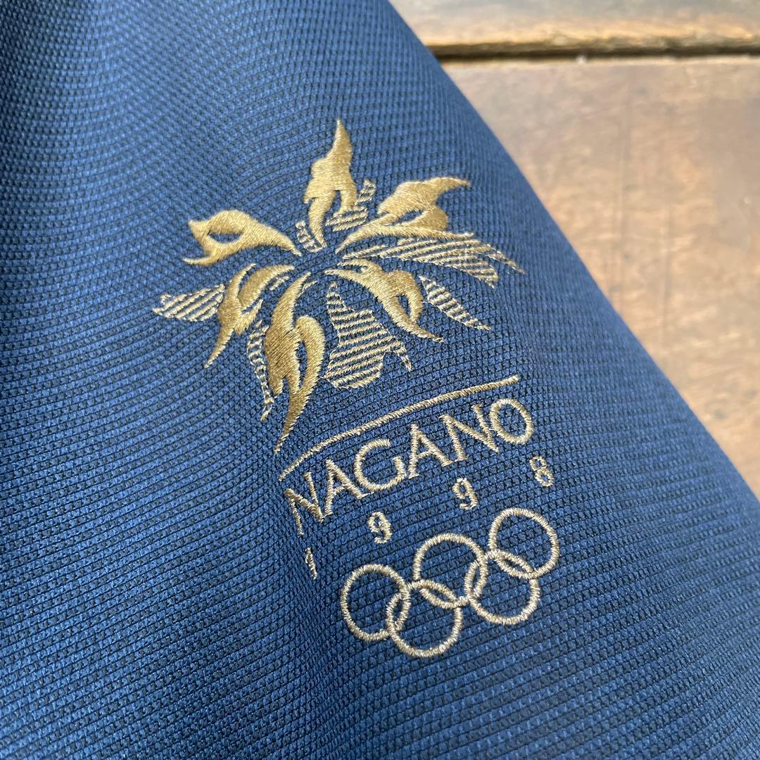 MIZUNO サイズL冬季長野オリンピックジャケット ネイビー - メルカリ