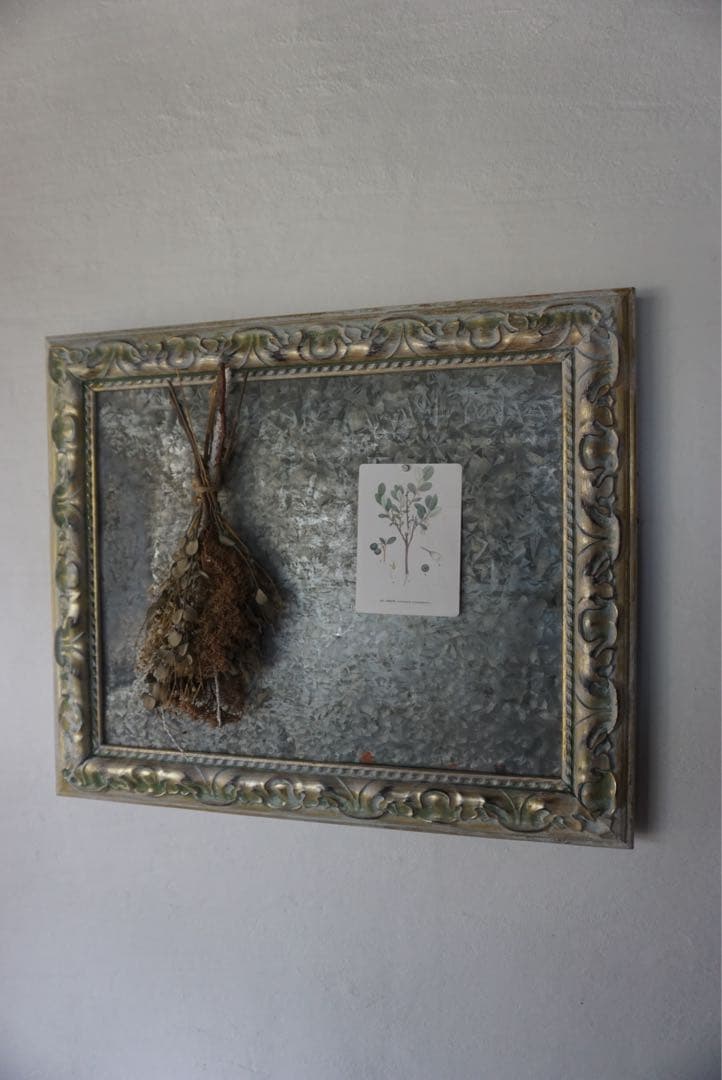 竹下登 書道作品 赤い木製額縁 約41cm x 38cm