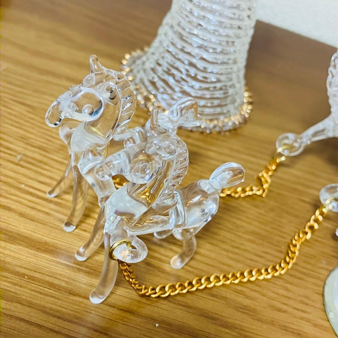 ディズニーランド カボチャの馬車 シンデレラ ガラス細工 フィギュア