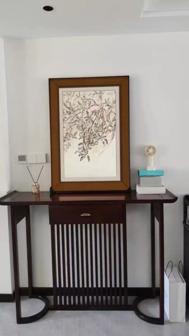 高山晴邦 「フルーティストのA嬢」 油彩12号 額装