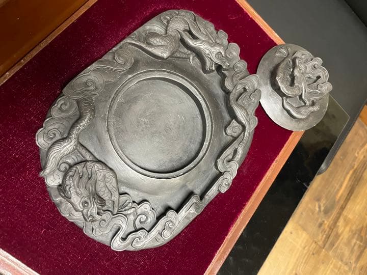 2026年最新】硯 彫刻 龍の人気アイテム - メルカリ 龍の硯 三龍硯