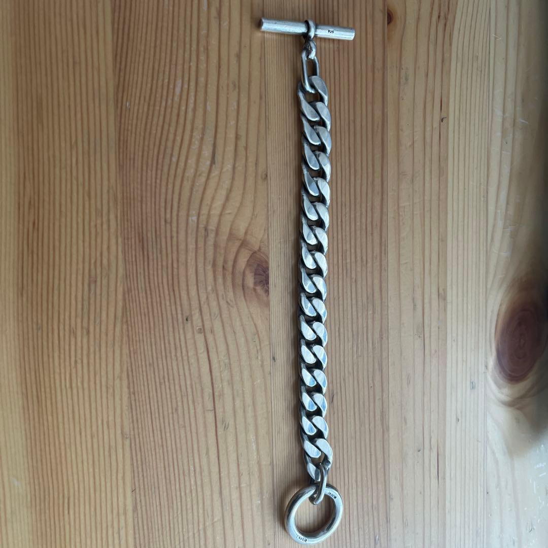 LAVER ラバー CURB CHAIN T BAR taxco ブレスレット LAVER ラバー 11MM