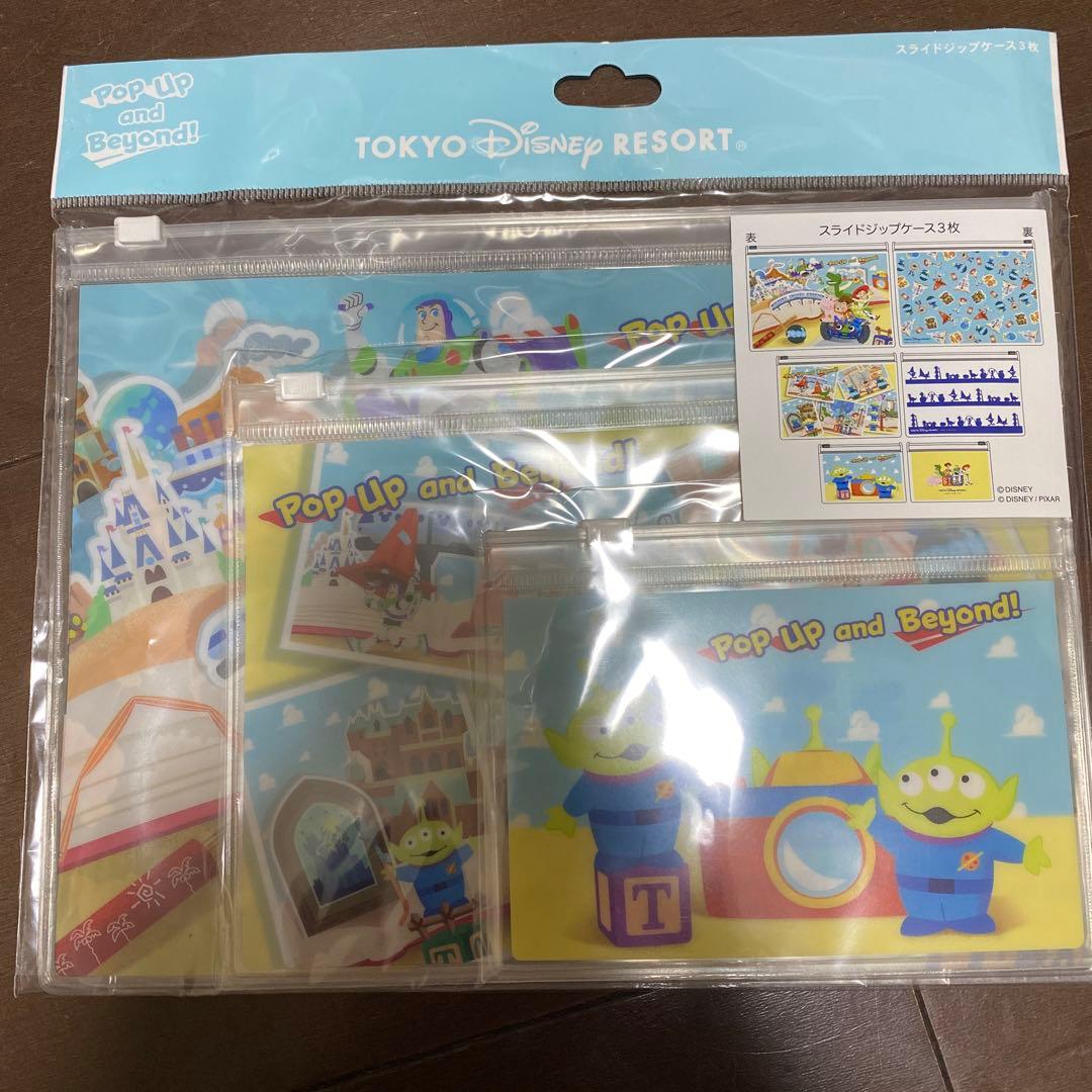 トイストーリー　タオル　ジップケース　ポストカード