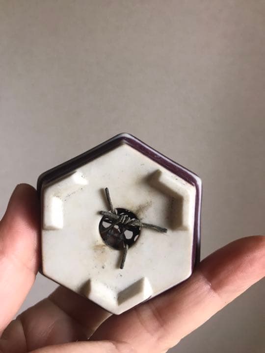 盆栽鉢　希少時代文山辰砂手桶鉢、紫陽花釉楕円鏡鉢、おまけ辰砂六角ミニ鉢山野草