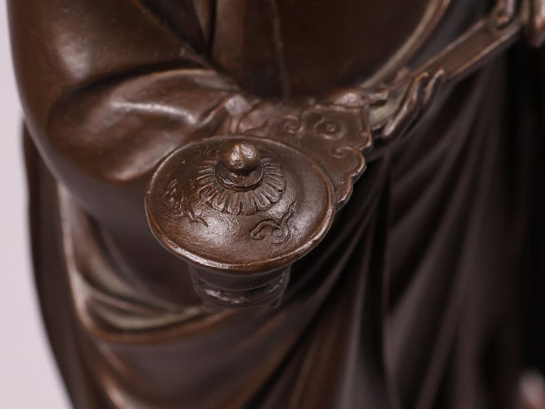 高村光雲 原型銅製「聖徳太子御考養之像」 和宗総本山四天王寺監修 【MA618】