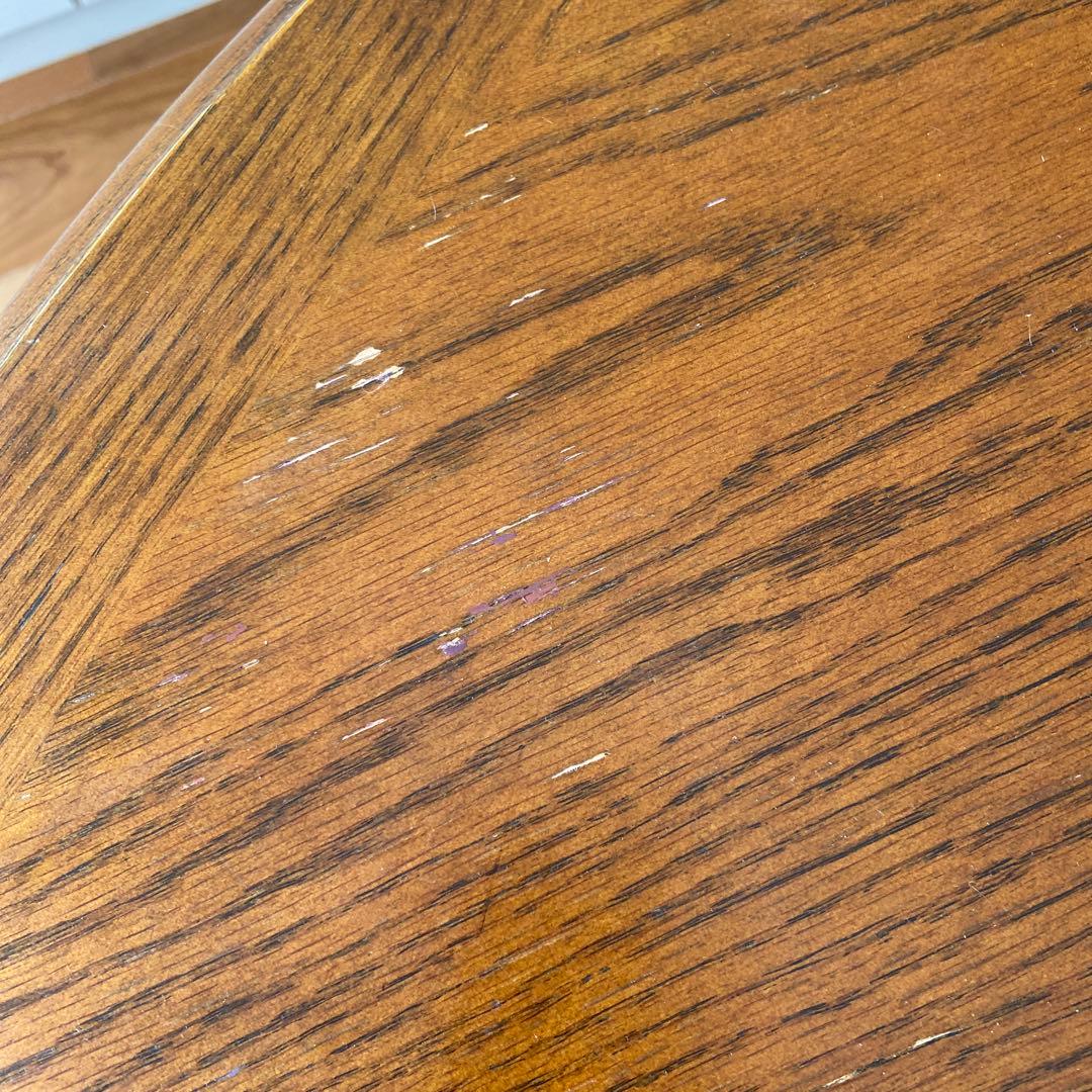 三越家具　カントリーハウス　木製円形テーブル　伸長式