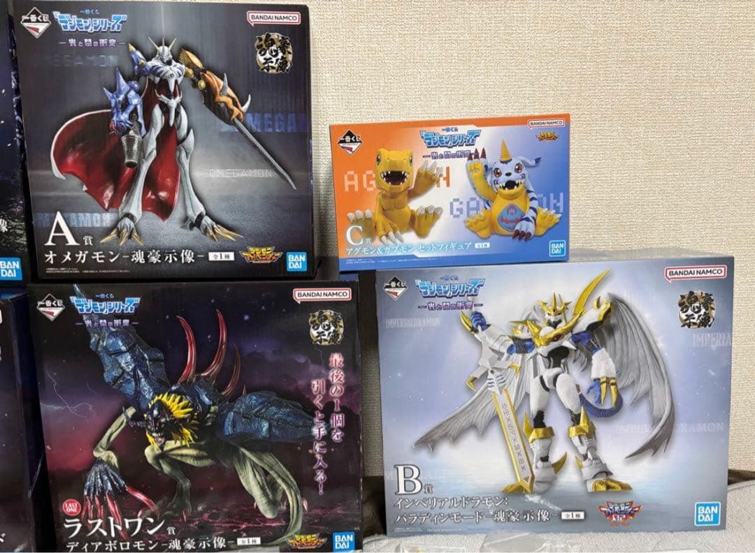 未開封 一番くじ デジモン A B C ラストワン セット