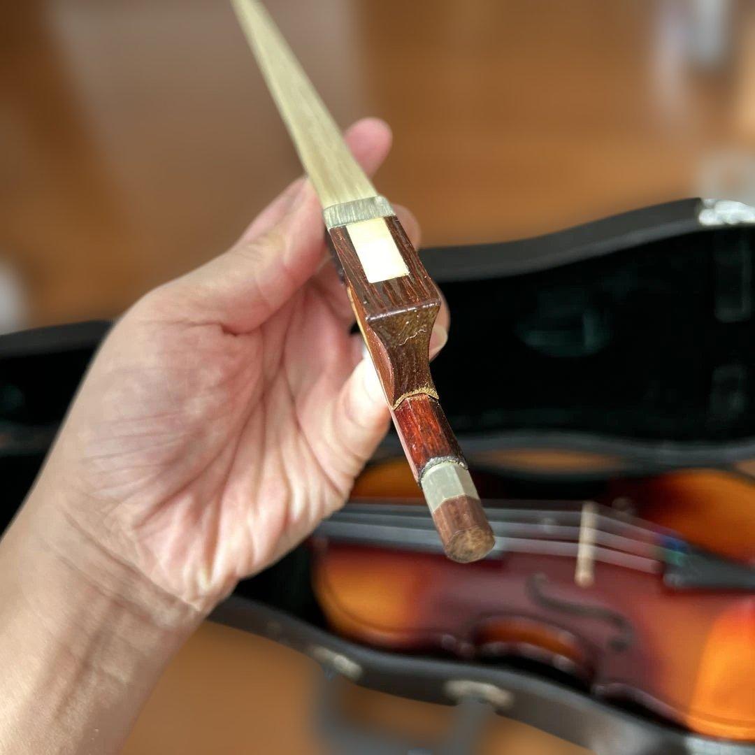 年末キャンペーン 純木製 バイオリン 本体 ハードケース付き 百花