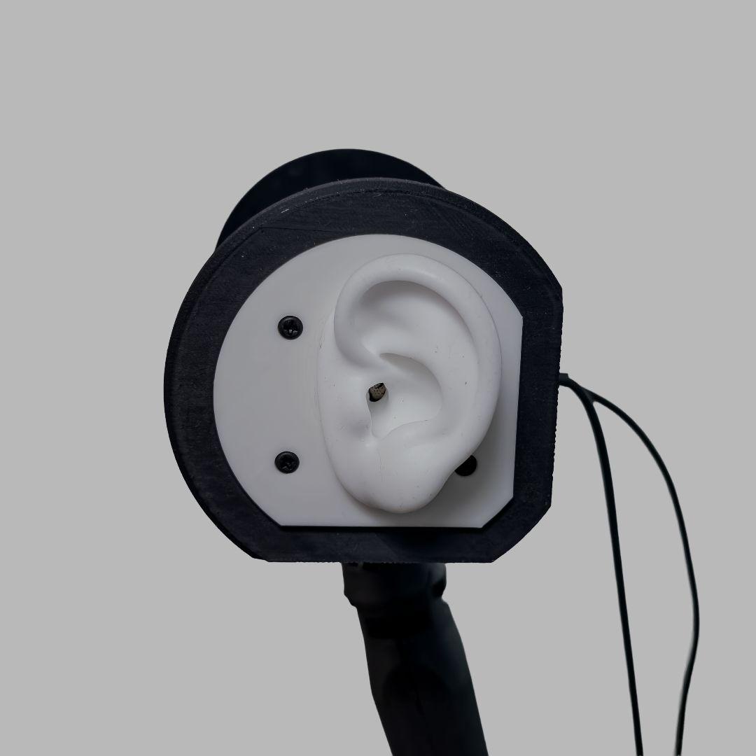 【ASMR】 バイノーラルマイク　高音質版　ケーブル付き　【訳あり】