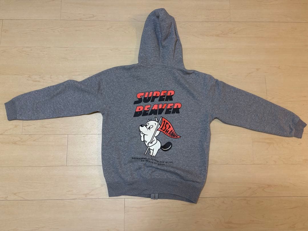 スーパービーバー 15周年記念パーカー グレー パーカー Style-15 L