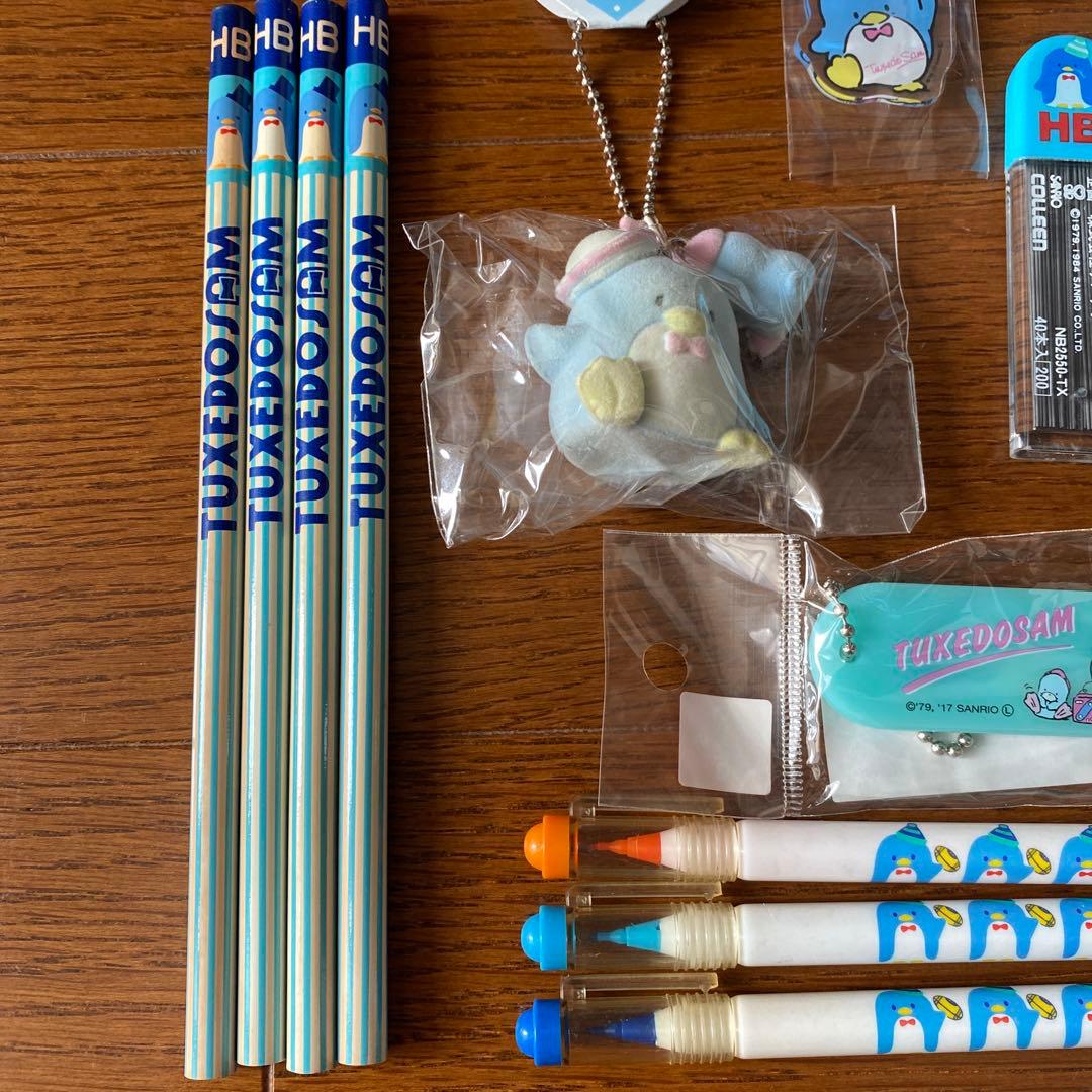 タキシードサム レトロ 鉛筆 消しゴム 歯ブラシセット ペン 色鉛筆