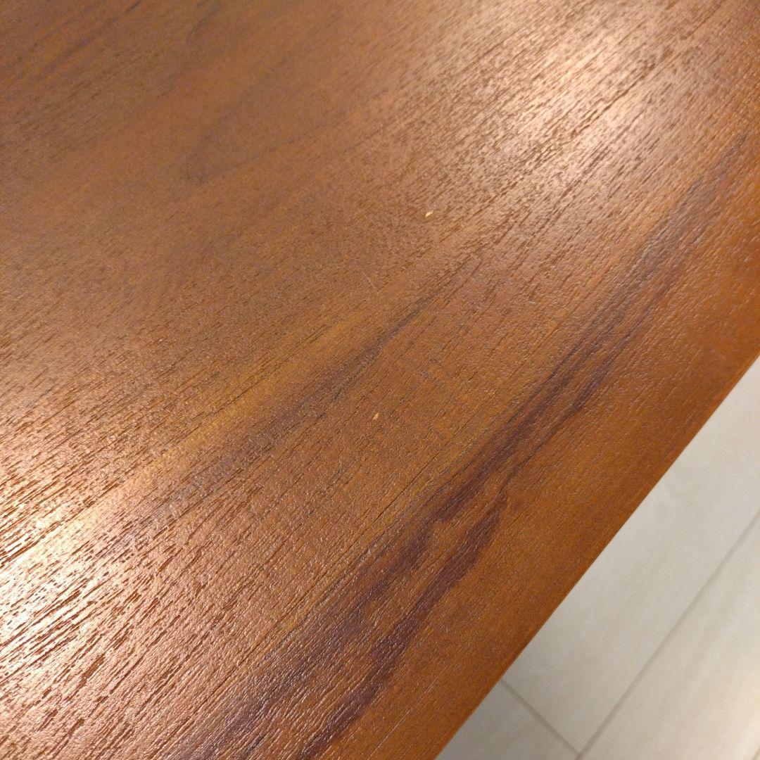 B-COMPANY チーク材 パソコンデスク 引き出し2つ タップ収納