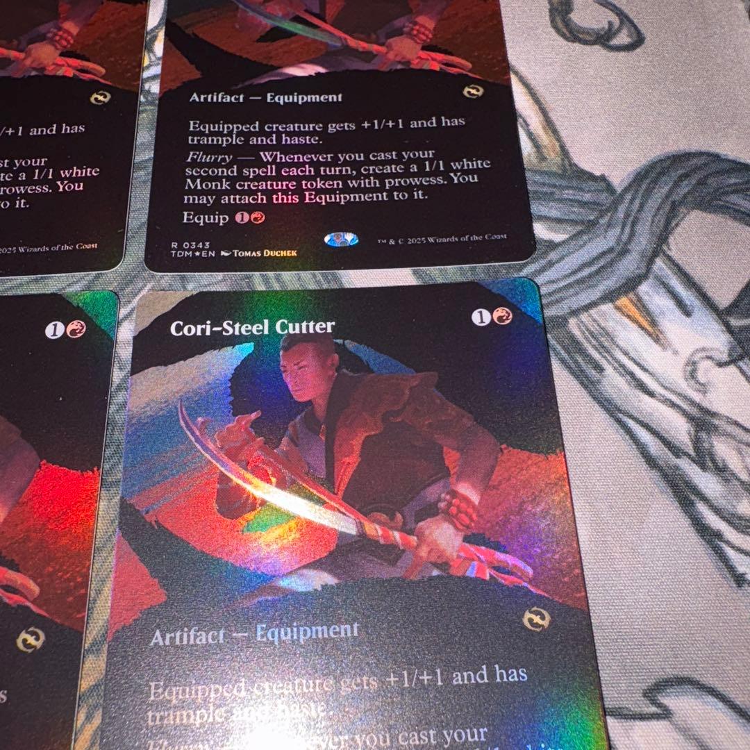 コーリ鋼の短刀 拡張foil 4枚 mtg