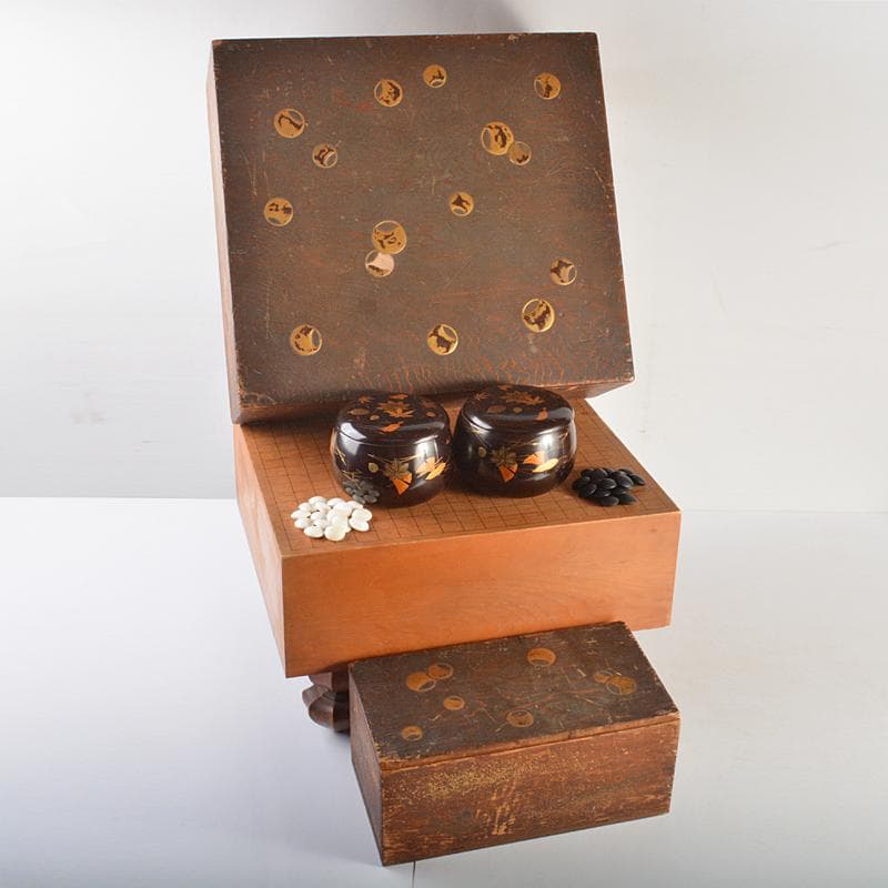 国産】イチョウ5寸碁盤