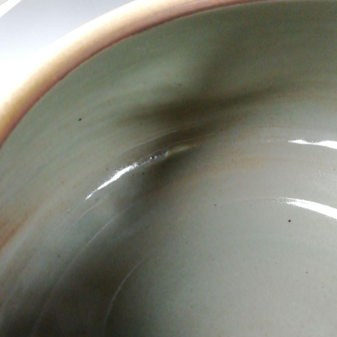 T201 水指 『雲鶴青磁蜜柑』『藤井永祥造』 共箱 茶道具