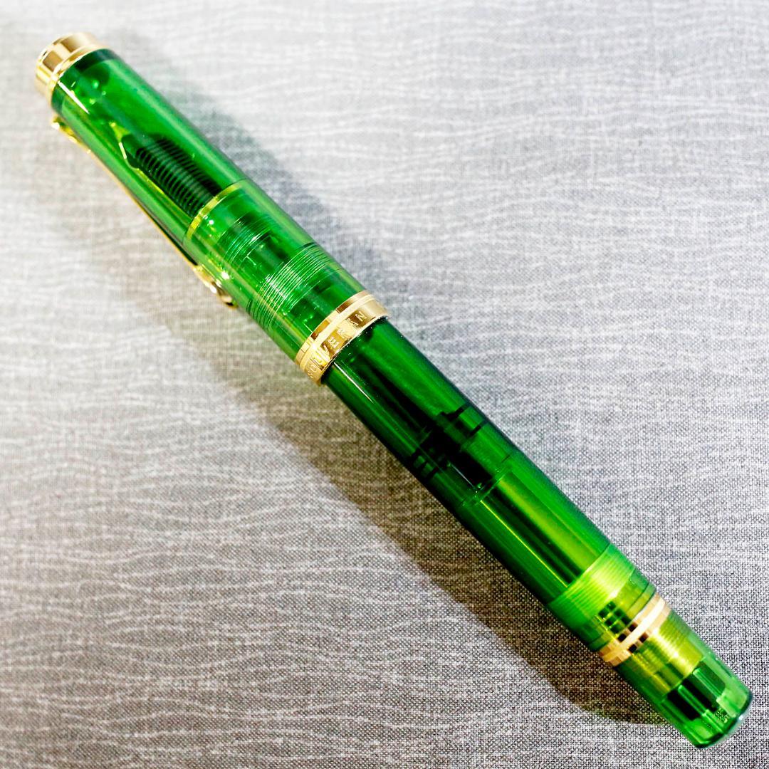【限定品】ペリカン 万年筆 Ｍ８００ デモンストレーター グリーン