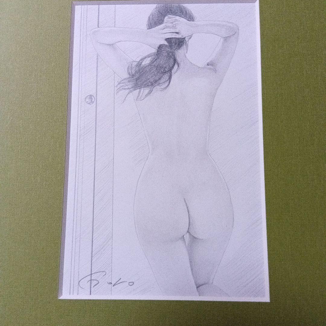 最終値下げ！石川吾郎★「タイトル不明」★貴重な原画★世界で1枚のみ★裸婦・鉛筆画