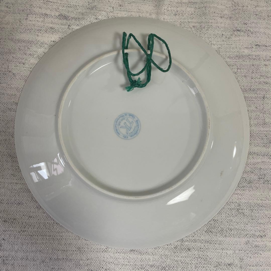 値下げ】ドイツ 壁掛け 飾り皿 壁掛式絵皿 陶器 アンティーク プレート