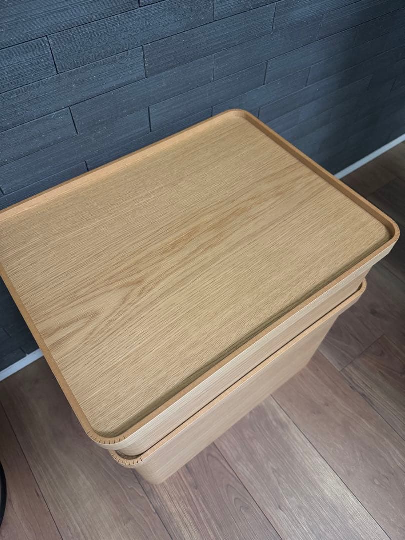 美品 曲木のケーブルボックス 大小セット 加藤順子 dinos コラボ商品