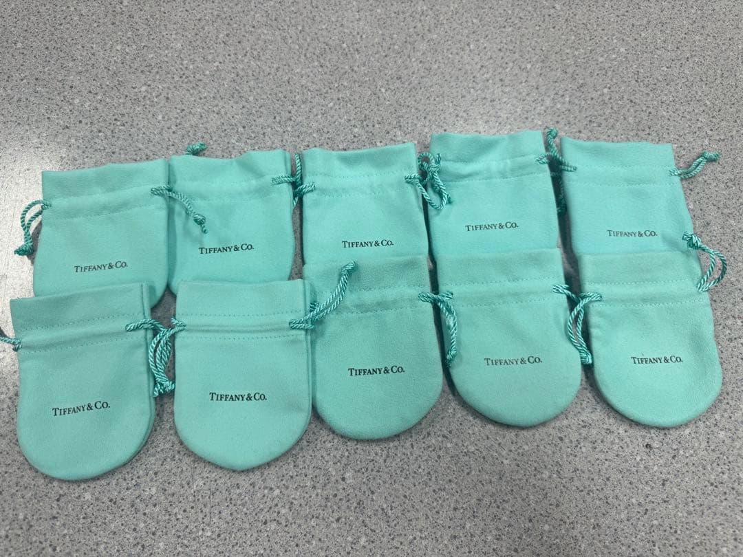 現行品Tiffanyティファニー巾着袋7x9 10枚