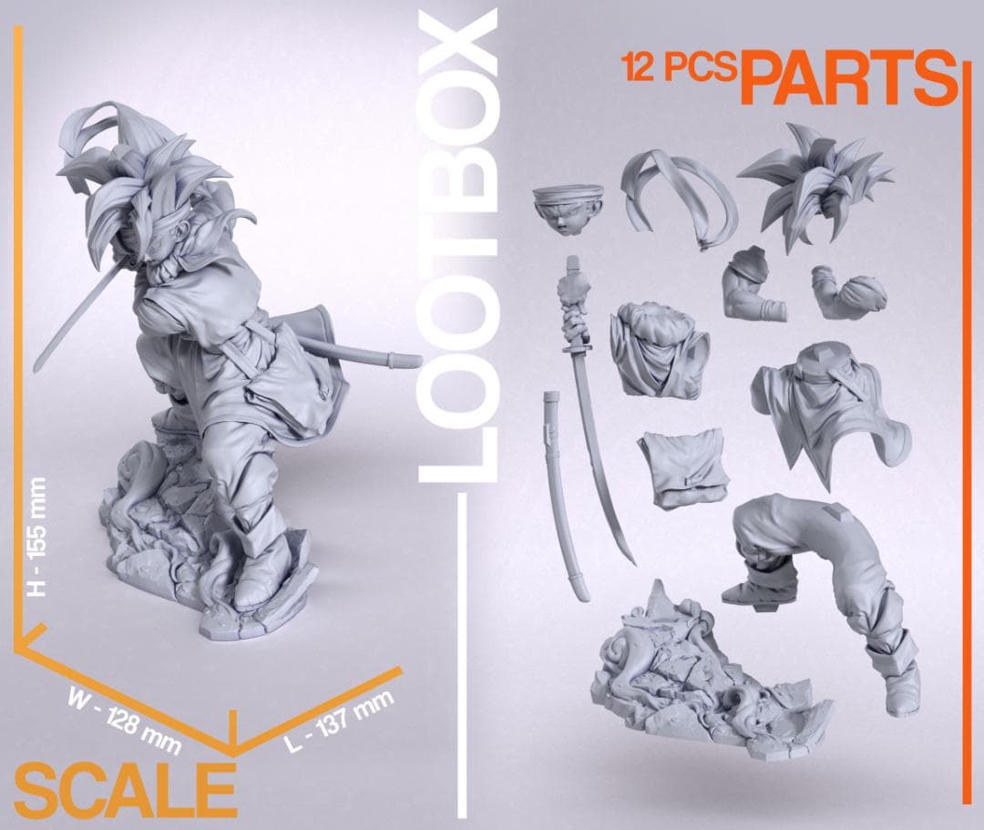 1/10 未塗装 未組立 フィギュア ガレージキット クロノ・トリガー