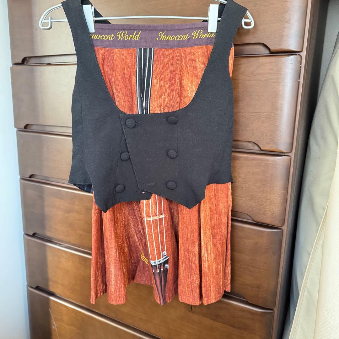 Innocent World スカート バイオリン柄 ベスト 楽器柄