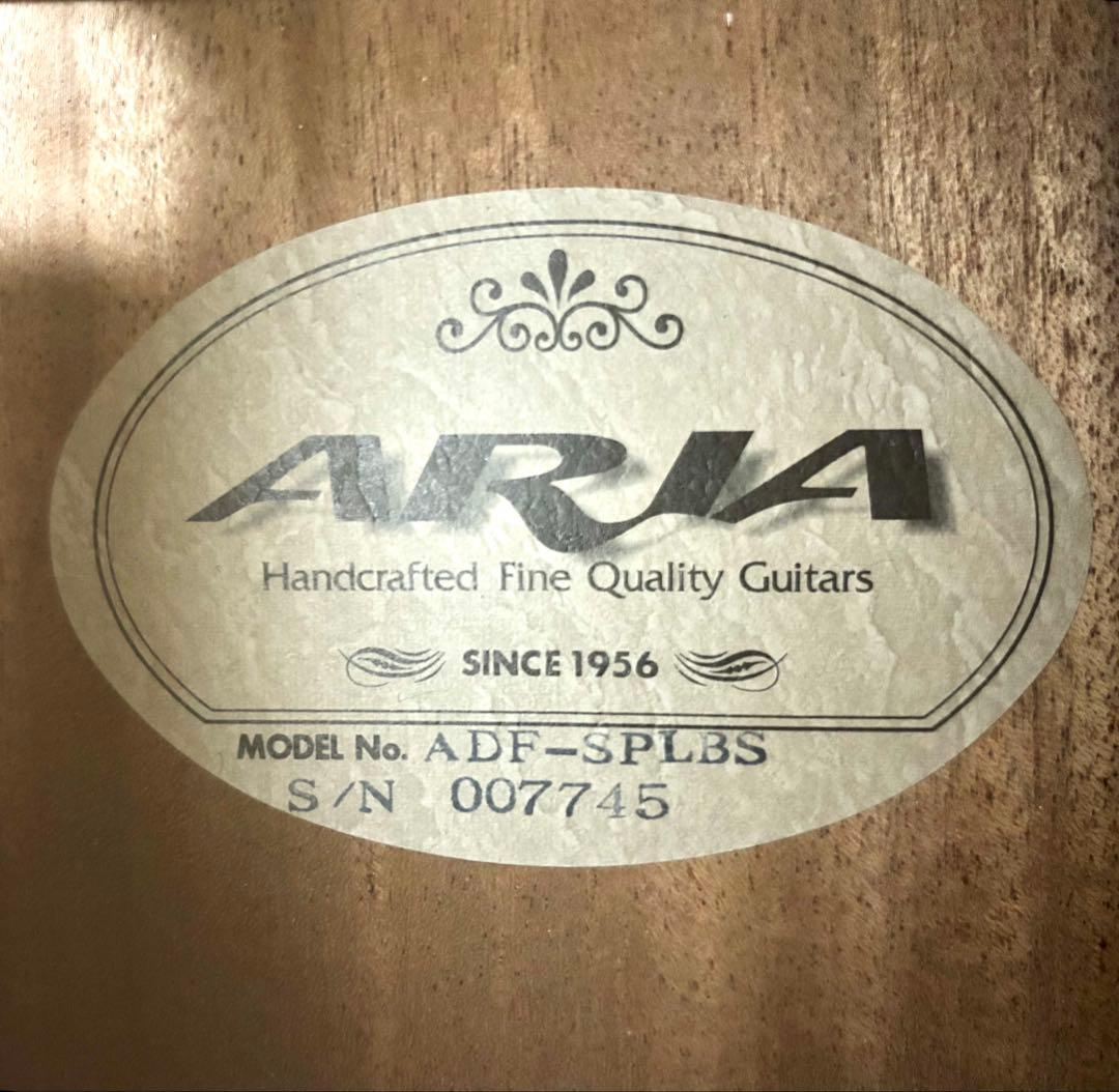 【新品弦張替済】ARIA アコースティックギター ADF-SPLBS