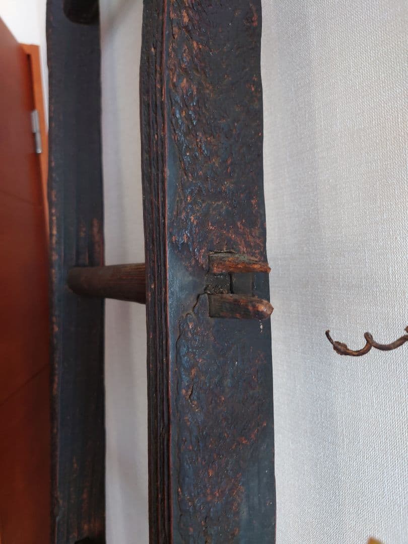 希少】骨董 古いはしご（釘なし）岐阜 古民具 古道具 民芸 古民家