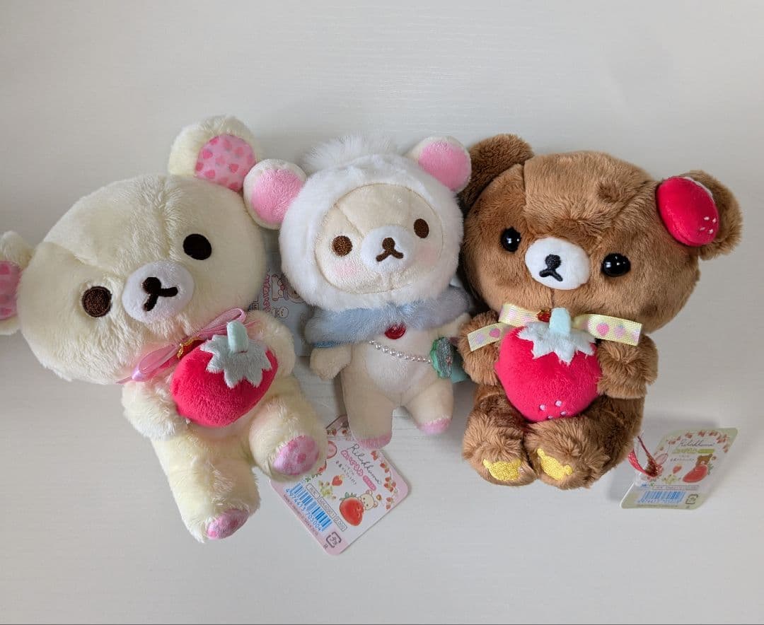 ストロベリーパーティー リラックマ コリラックマ ぬいぐるみ3点
