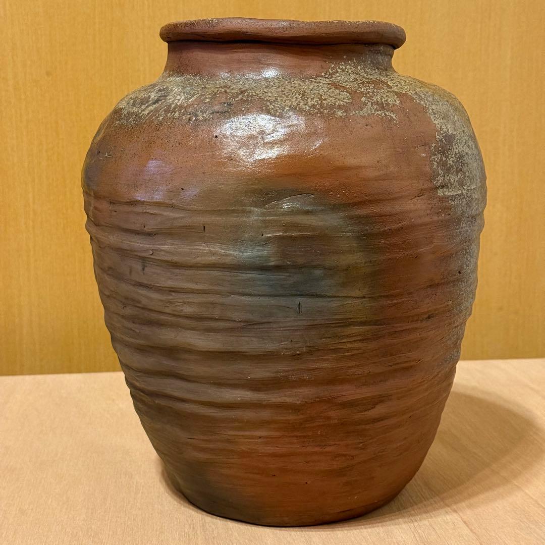 ウ218 花瓶『鋳師 金森浄栄』『唐銅 花生 共箱』茶道具 花器 花入 茶器