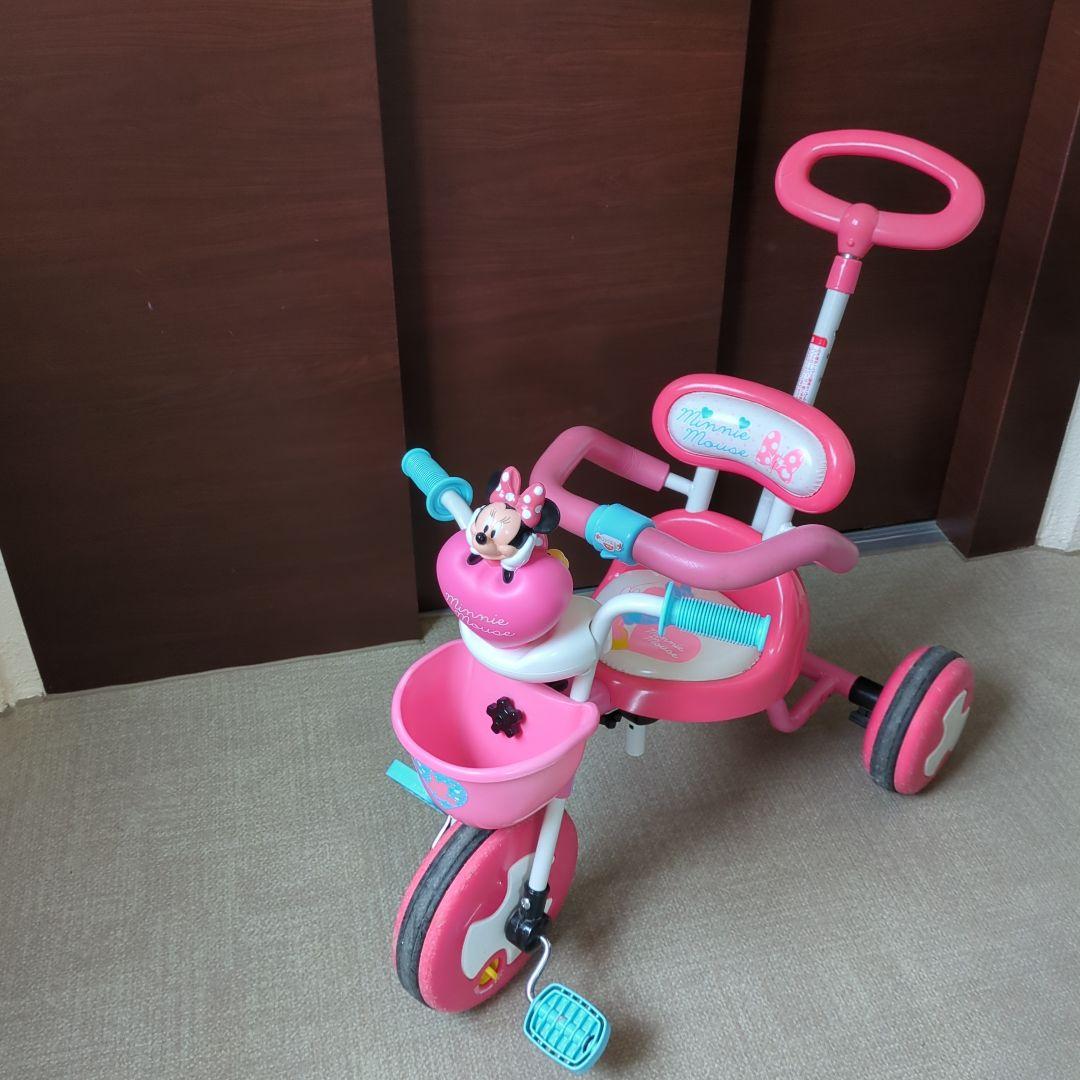 ピンクの三輪車 後ろハンドル付き 三輪車 ピンク 折りたたみ」の人気