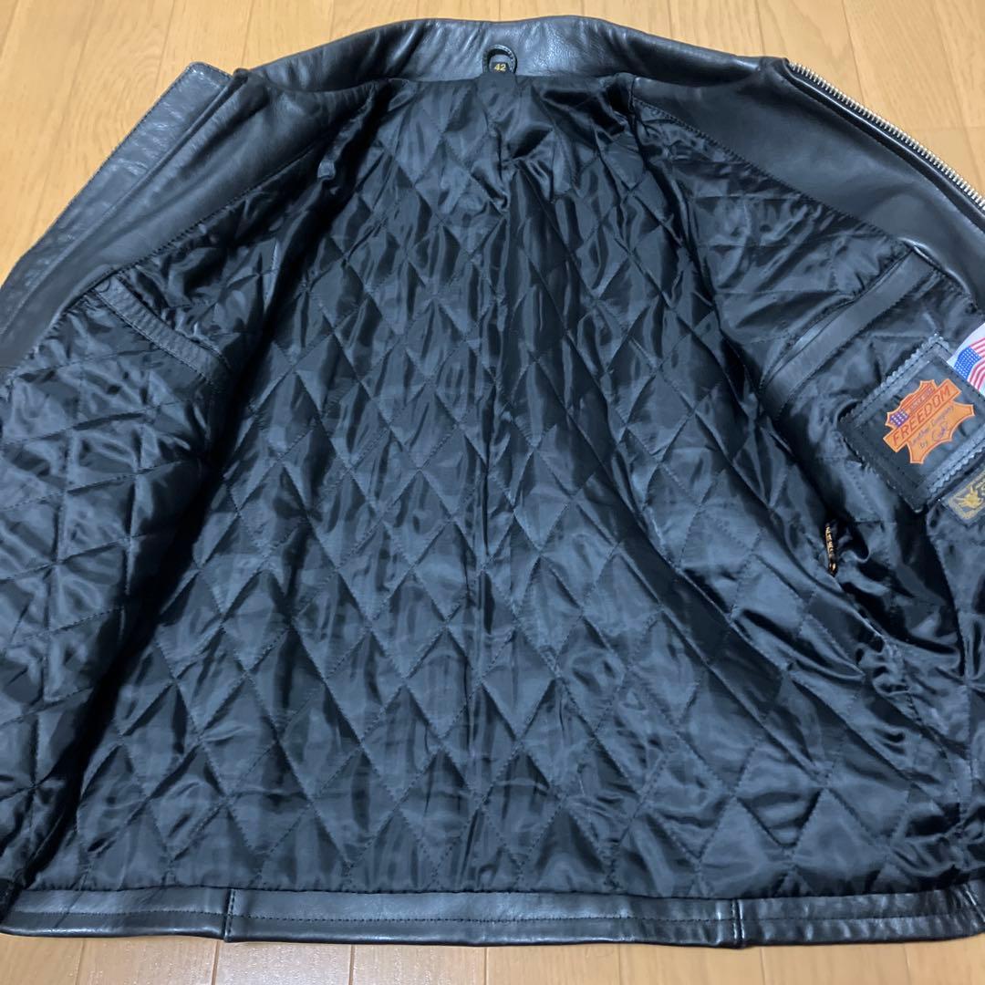 フリーダムステアハイド本革ライダースサイズ42 SCHOTT